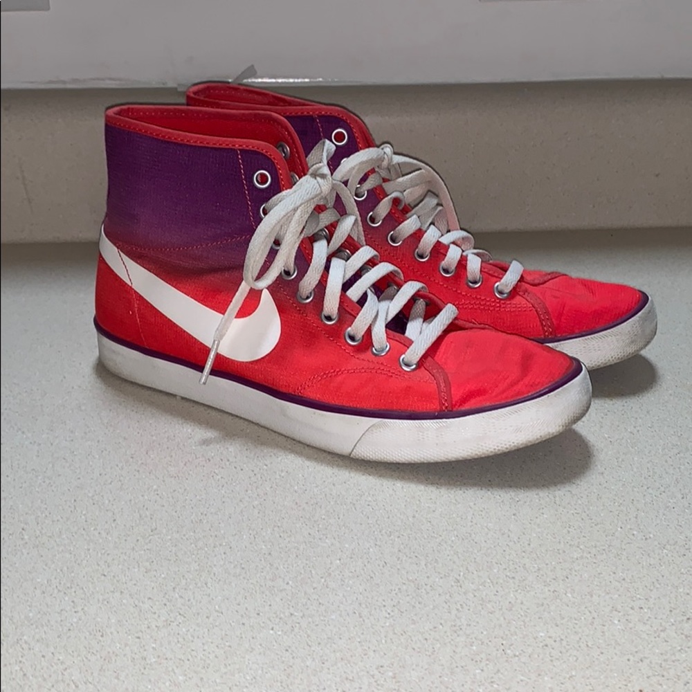 Ombré high top Nike sneakers